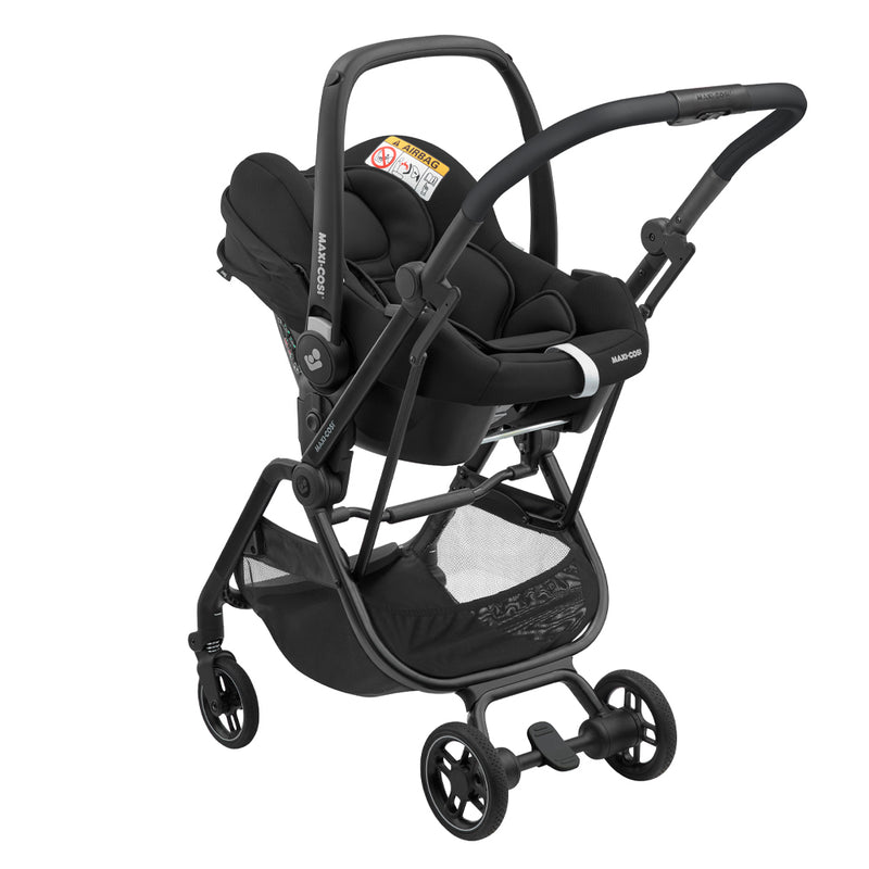 Coche travel system Leona Essential Black, Maxi-cosi