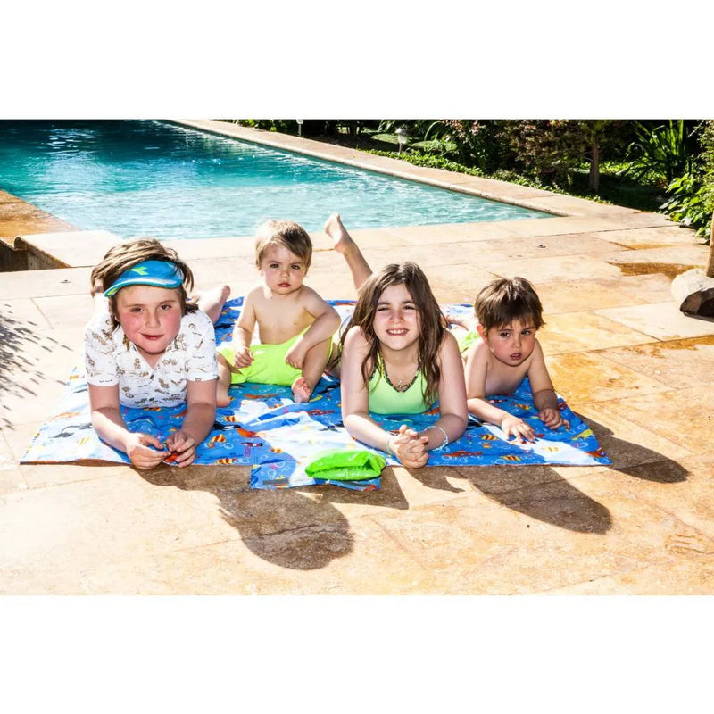 Manta Picnic y Playa Impermeable Infantil Peces, Amamantas