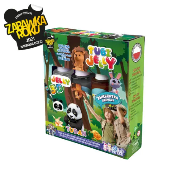 Set Tubi Jelly 3 colores Animales, Tuban