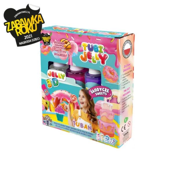 Set Tubi Jelly 3 colores Candy, Tuban