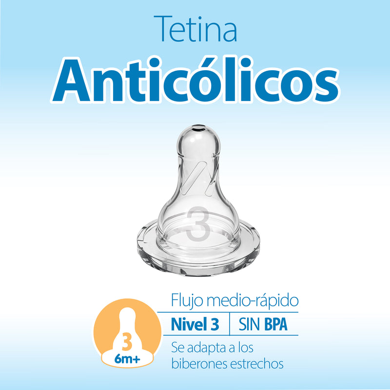 Tetina Anticólico Estándar 2UN 6M+, Dr.Brown&