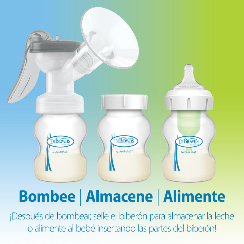 Extractor de Leche Manual con copa de silicona SoftShape™, Dr.Brown&