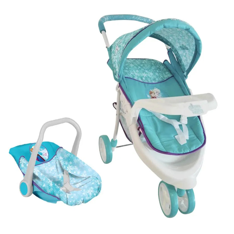 Juguete Muñeca Cochecito travel con silla Frozen