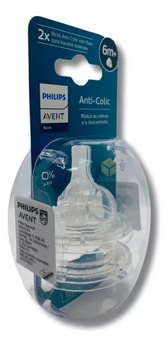 Tetinas Anticolic Liquidos Espesos 6m+, Philips Avent