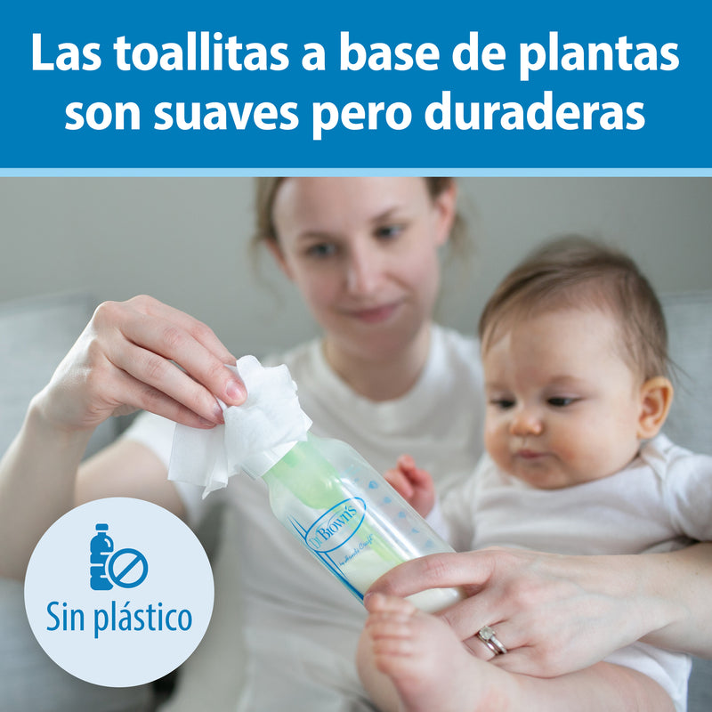 Toallitas Limpieza para Mamadera y Chupetes 40UN, Dr.Brown&