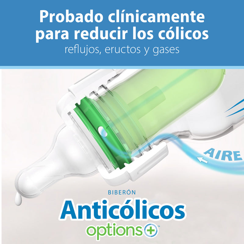 Pack 2 Mamaderas Anticólico Estándar Vidrio 120ml, Dr.Brown&