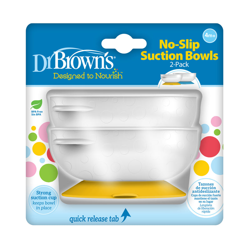 Pack 2 Bowls antideslizantes 4M+, Dr.Brown&