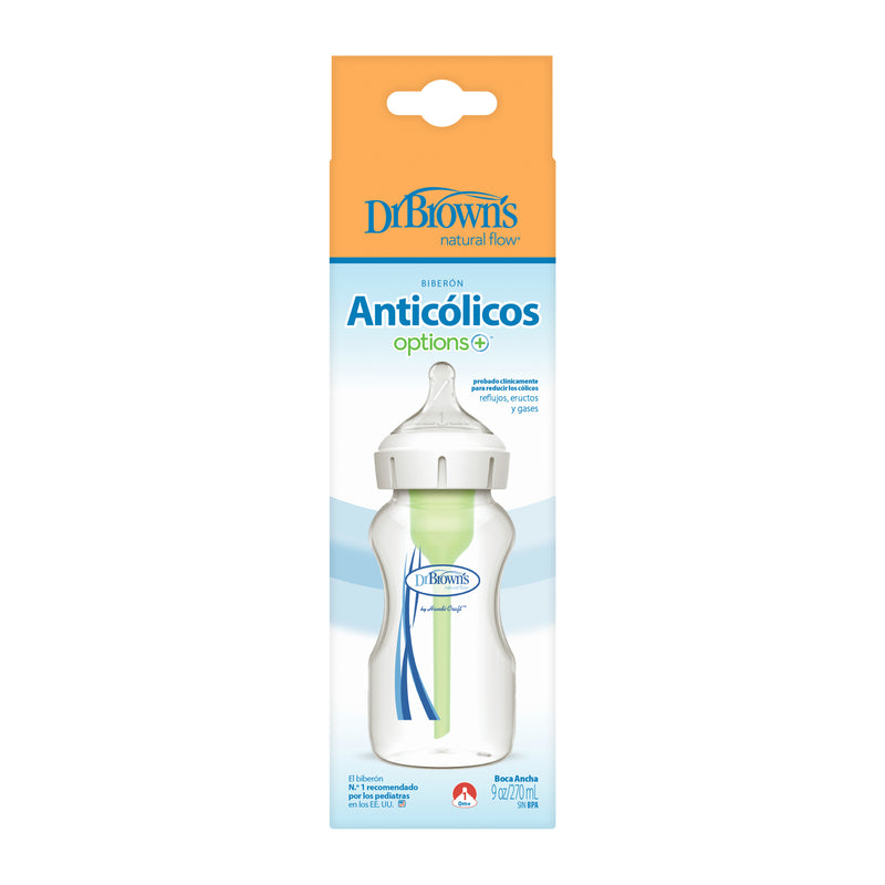 Mamadera Anticólico Boca Ancha 270ml, Dr.Brown&