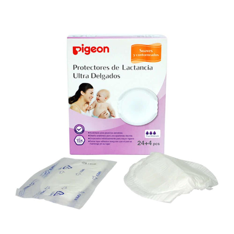 Absorbente de leche PIGEON SLIM LIGHT 24+4 Unds. - KIDSCLUB Tienda ONLINE