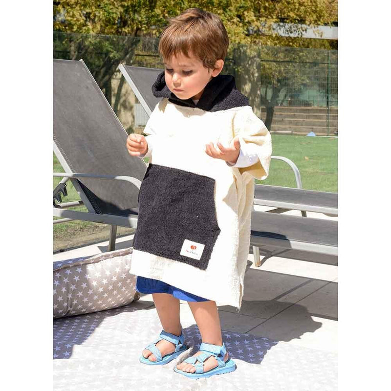 Bata de Surf Infantil Toalla Beige, Amamantas - KIDSCLUB Tienda ONLINE