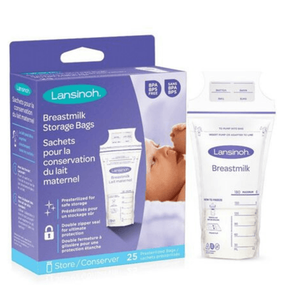 BOLSA ALMACENAMIENTO LANSINOH LECHE MATERNA 25 UNDS 150 ml. - KIDSCLUB Tienda ONLINE