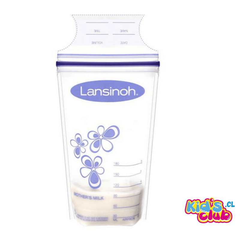 BOLSA ALMACENAMIENTO LANSINOH LECHE MATERNA 25 UNDS 150 ml. - KIDSCLUB Tienda ONLINE