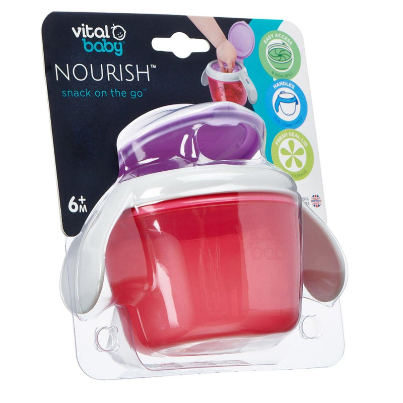 Bowl para snacks y colaciones Rosado, Vital Baby - KIDSCLUB Tienda ONLINE