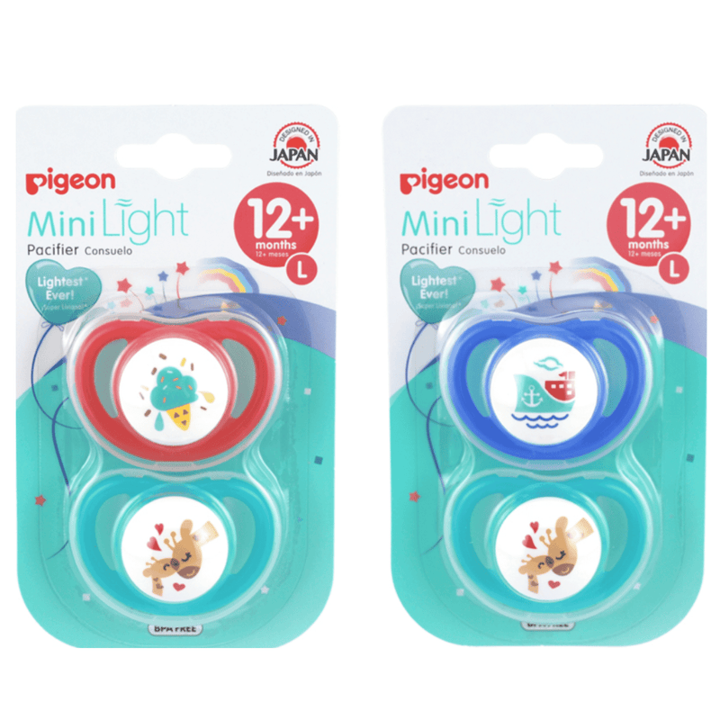 Chupete PIGEON Odontológico Talla L, 2 unids (12 + meses) - KIDSCLUB Tienda ONLINE