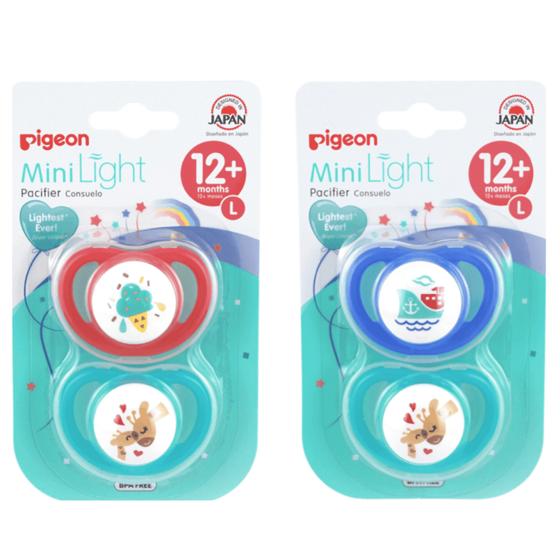 Chupete PIGEON Odontológico Talla L, 2 unids (12 + meses) - KIDSCLUB Tienda ONLINE