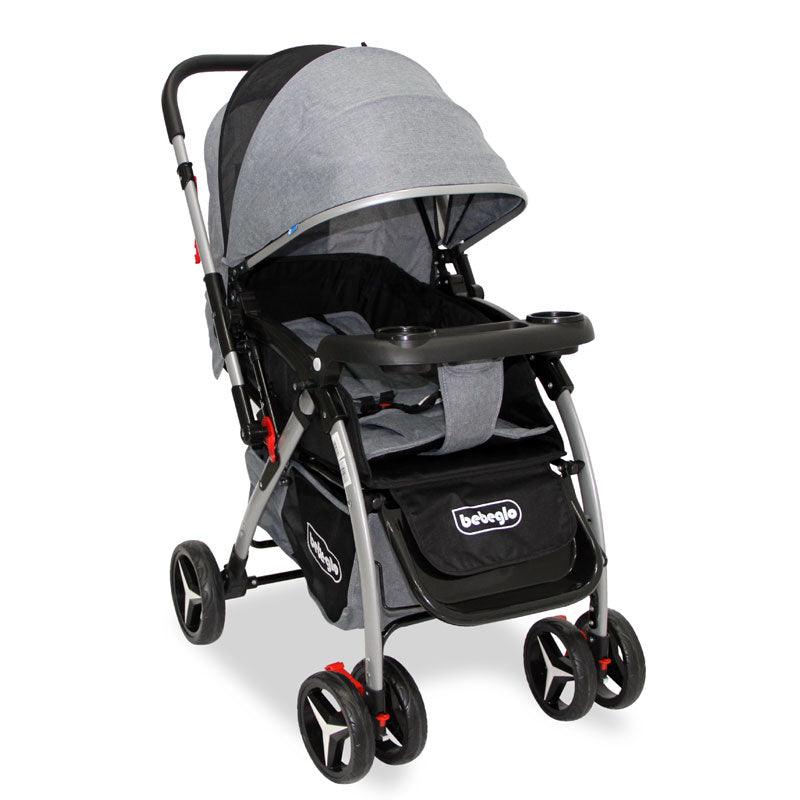 Coche de Paseo Bebeglo Atlas RS-13806-1 Gris - KIDSCLUB Tienda ONLINE