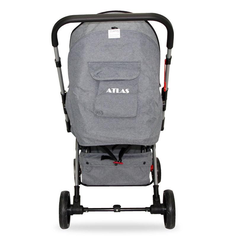 Coche de Paseo Bebeglo Atlas RS-13806-1 Gris - KIDSCLUB Tienda ONLINE