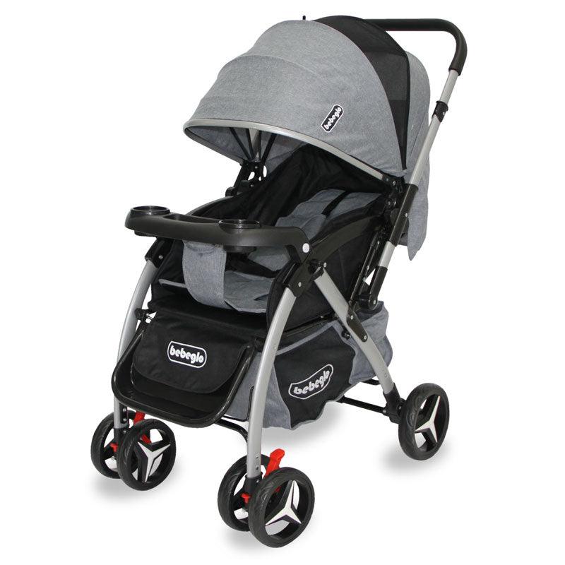 Coche de Paseo Bebeglo Atlas RS-13806-1 Gris - KIDSCLUB Tienda ONLINE