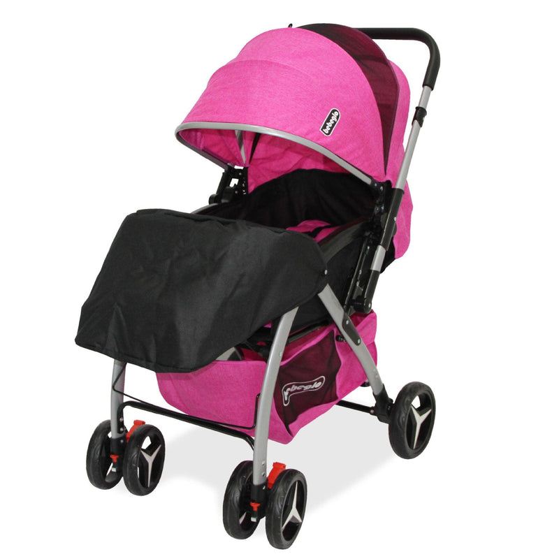 Coche de Paseo Bebeglo Atlas RS-13806-2 Fucsia - KIDSCLUB Tienda ONLINE