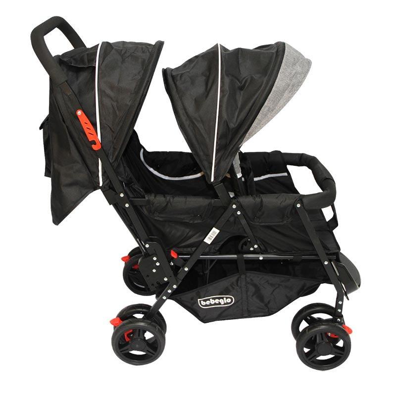 Coche Doble Duo Pix Negro RS-13300-3, Bebeglo - KIDSCLUB Tienda ONLINE