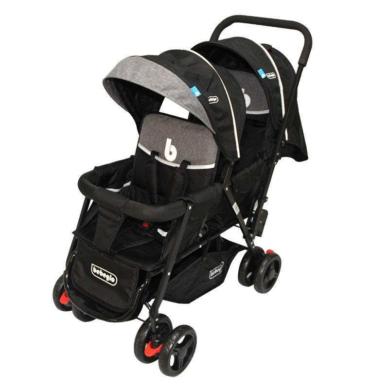 Coche Doble Duo Pix Negro RS-13300-3, Bebeglo - KIDSCLUB Tienda ONLINE