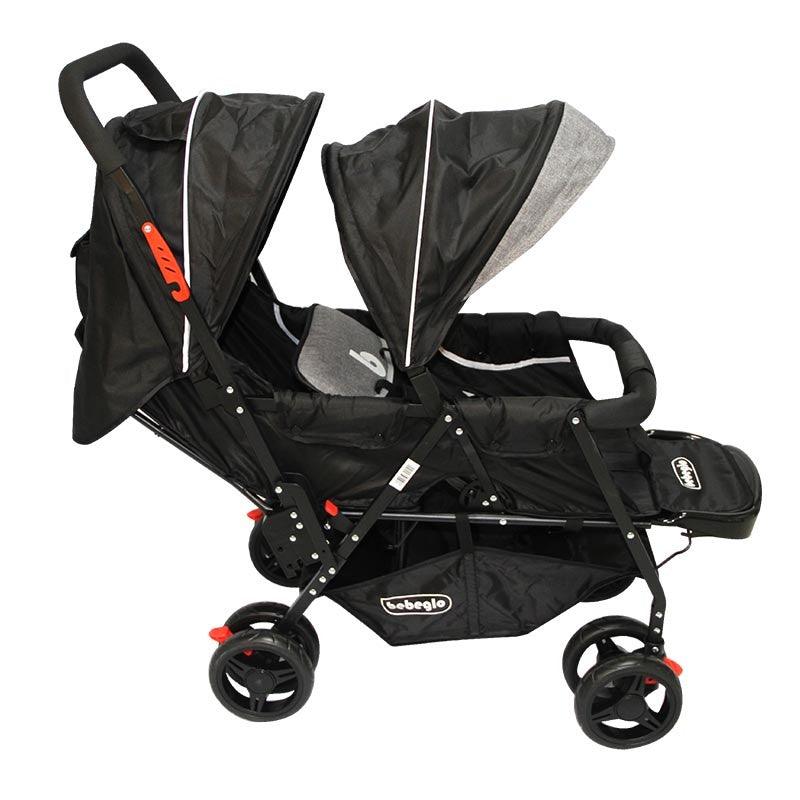 Coche Doble Duo Pix Negro RS-13300-3, Bebeglo - KIDSCLUB Tienda ONLINE