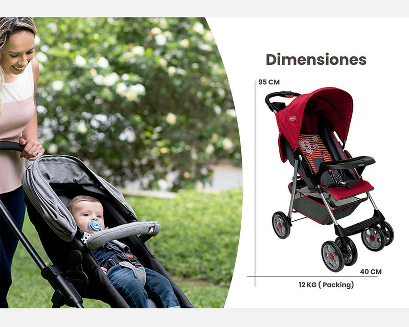 Coche Travel System Zoom Rojo, Bebesit - KIDSCLUB Tienda ONLINE