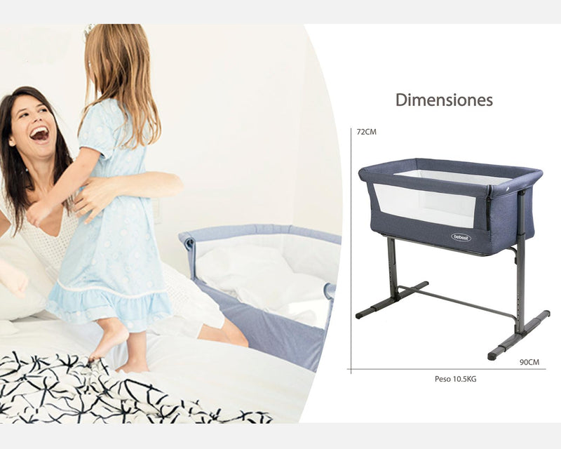 Cuna Colecho My Side Azul, Bebesit - KIDSCLUB Tienda ONLINE