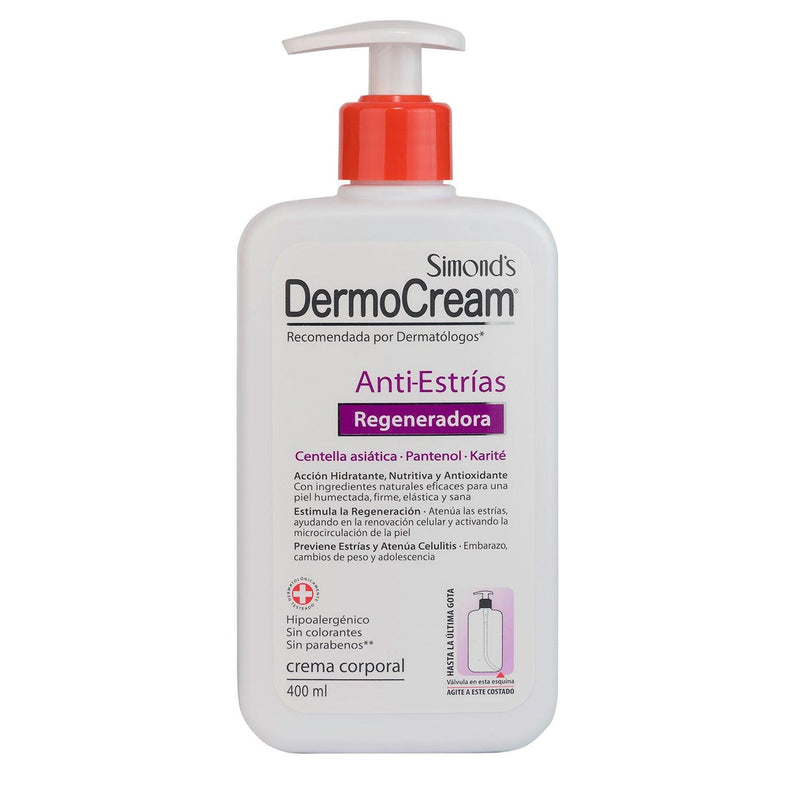 Dermocream Crema Anti Estrias 400 ml, Simond&