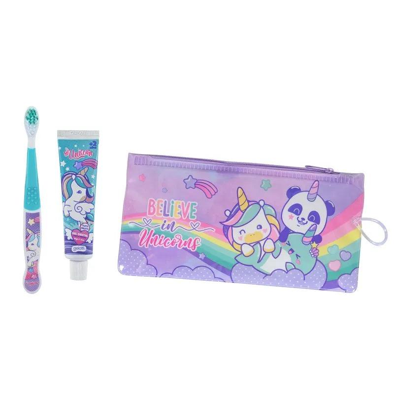 Estuche Pasta de dientes 50g + Cepillo Unicornio, Gelatti - KIDSCLUB Tienda ONLINE