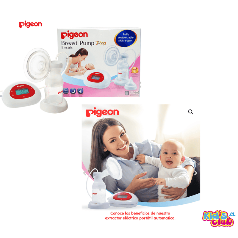 EXTRACTOR DE LECHE ELECTRICO PRO PIGEON - KIDSCLUB Tienda ONLINE