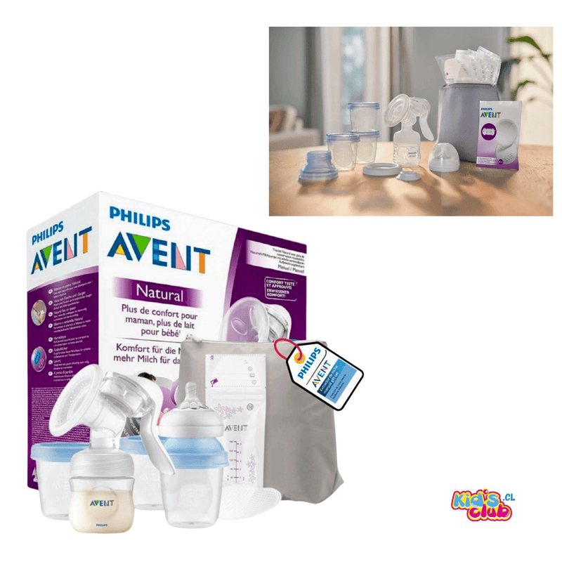 Extractor de Leche Manual AVENT Gift Set con Accesorios (SCF430/15) - KIDSCLUB Tienda ONLINE