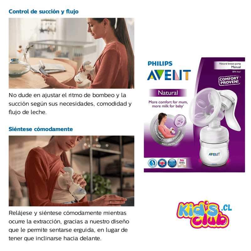 Extractor de Leche Manual AVENT SCF430/01 - KIDSCLUB Tienda ONLINE