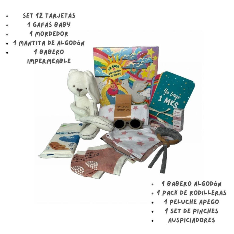 La Caja Bienvenido al Mundo Bebé Influencer Palo Rosa, Amamantas - KIDSCLUB Tienda ONLINE