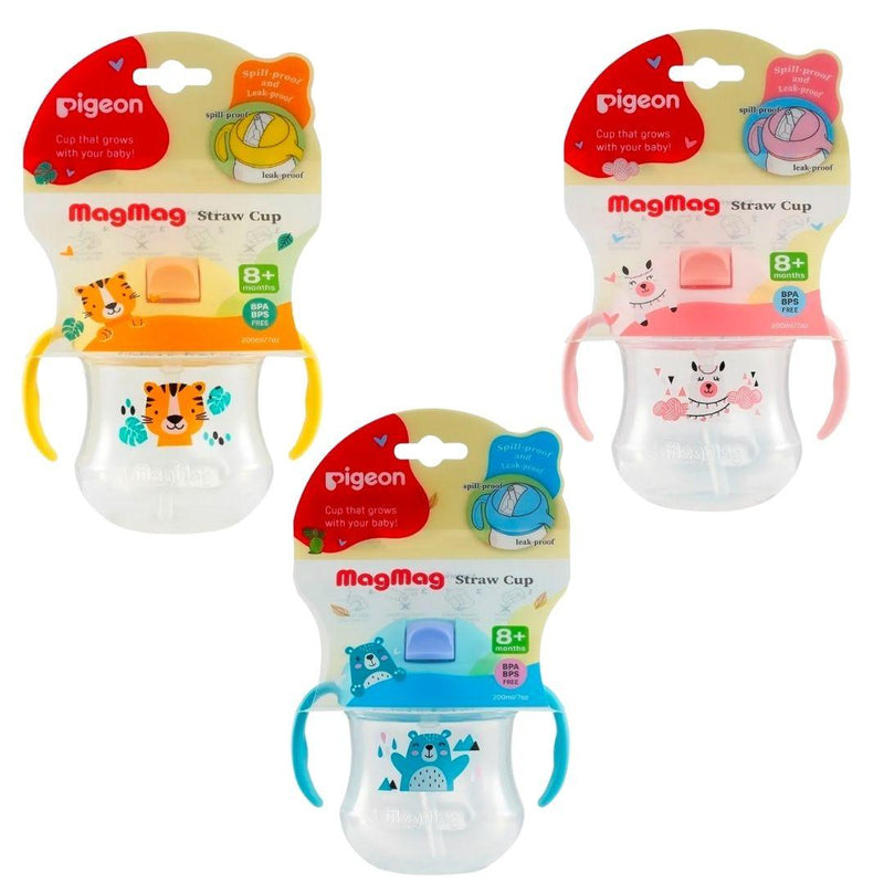 MagMag Vaso Con Asas Pigeon , Boquilla , 200 Ml. 8+ Meses - KIDSCLUB Tienda ONLINE