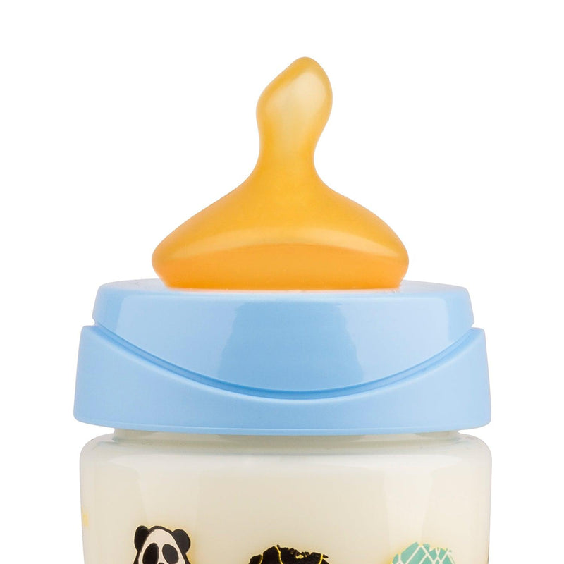 Mamadera anatomica latex 150 ml 0-6M Panda Azul, Suavinex - KIDSCLUB Tienda ONLINE