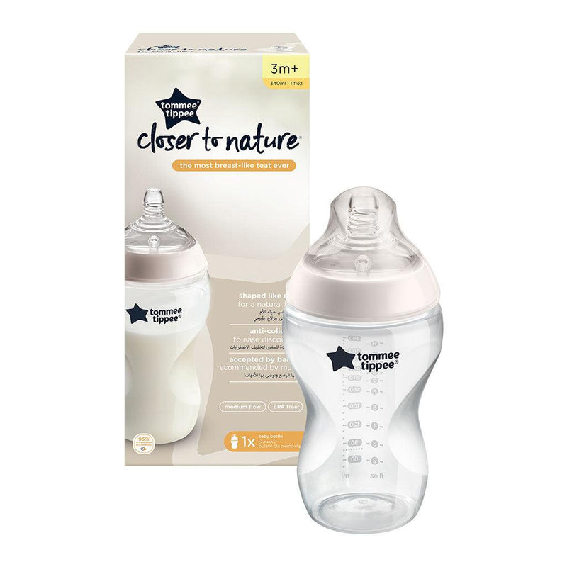 Mamadera Closer to Nature 340 ml, TOMMEE TIPPEE - KIDSCLUB Tienda ONLINE