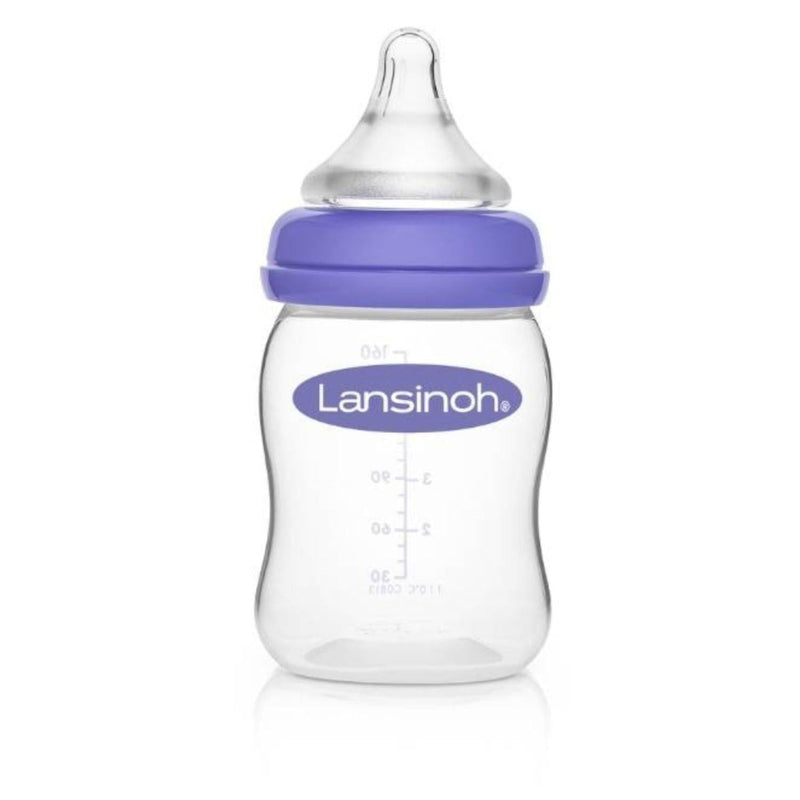 MAMADERA LANSINOH Natural Wave boca ancha 160 ml. flujo lento - KIDSCLUB Tienda ONLINE