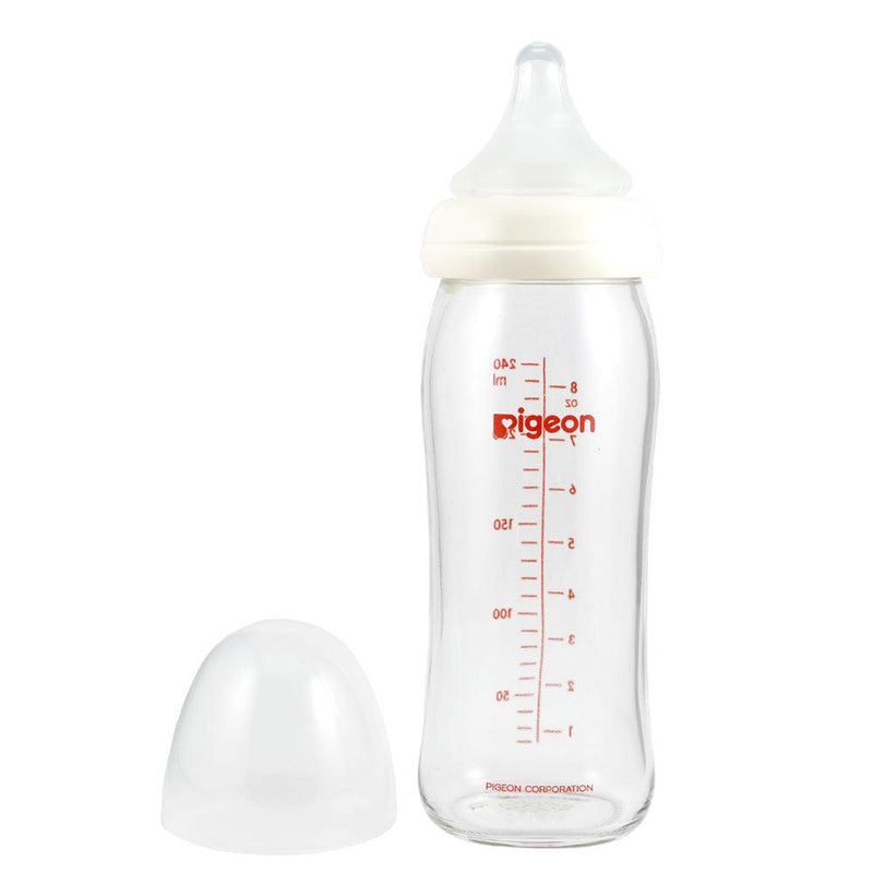 Mamadera Pigeon VIDRIO SOFT TOUCH 240 ml. 3-18 meses. - KIDSCLUB Tienda ONLINE