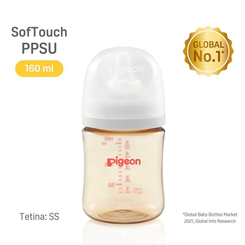 Mamadera Softouch PPSU 160ml, Pigeon - KIDSCLUB Tienda ONLINE