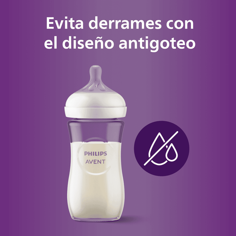 Mamadera Natural Response Philips SCY933/01 1m+ 240 Ml, Avent - KIDSCLUB Tienda ONLINE