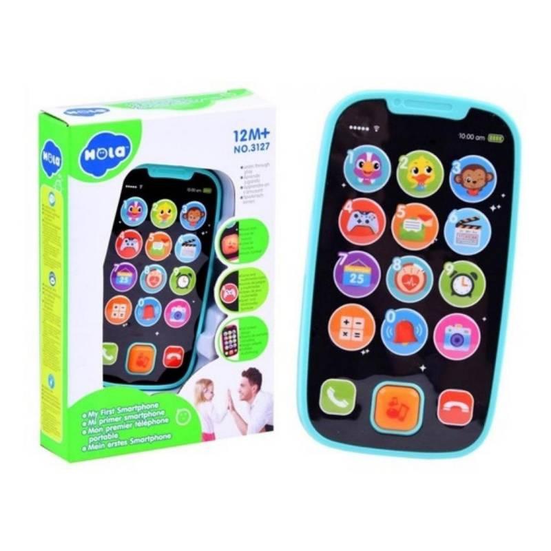 Mi primer Smartphone Celeste, Hola Toys - KIDSCLUB Tienda ONLINE