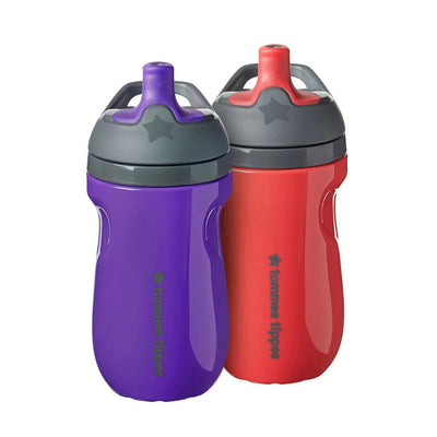 Pack 2 vasos térmicos Sportee rosa morado, Tommee Tippee - KIDSCLUB Tienda ONLINE