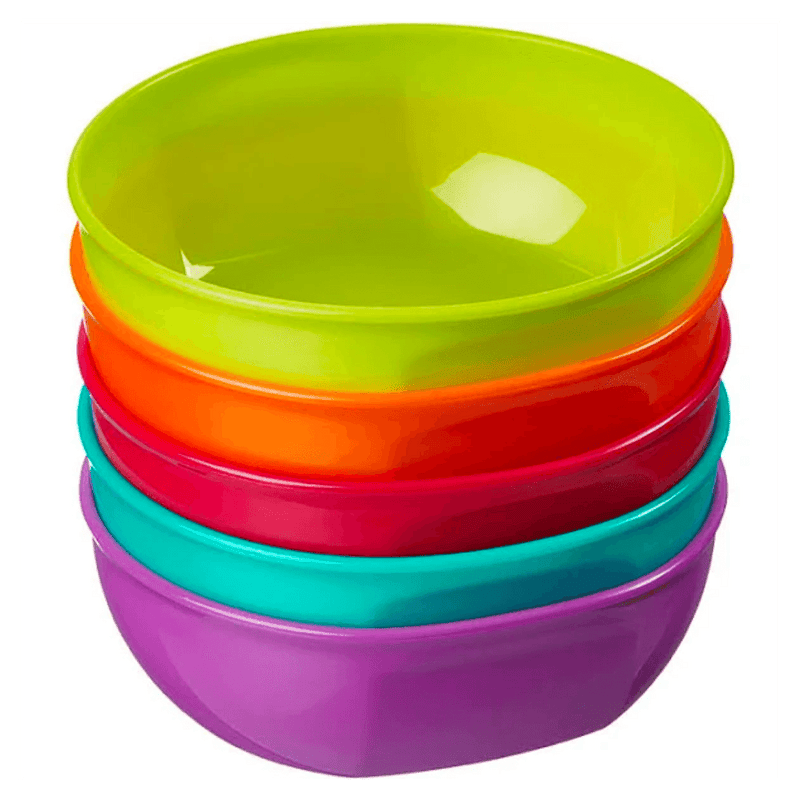 Pack de 5 Platos Tipo Bowls Plásticos, Vital Baby - KIDSCLUB Tienda ONLINE