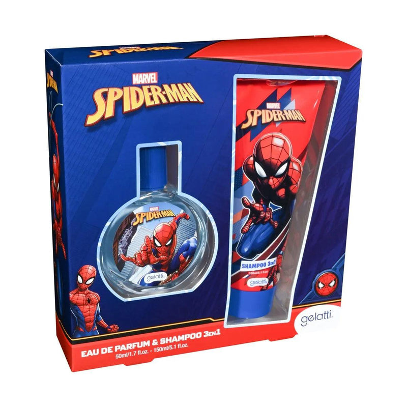 Perfume SpiderMan 50ml + Shampoo 3 en 1, Gelatti - KIDSCLUB Tienda ONLINE