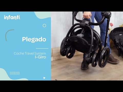 Coche travel system i-giro bright black, Infanti