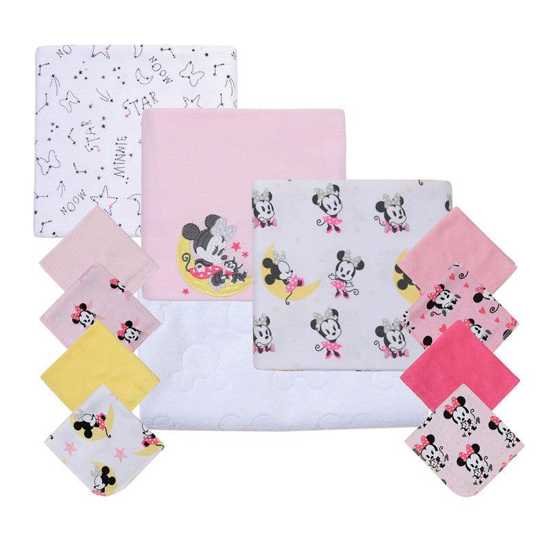 Set 12 Piezas Baby Gift Minnie Moon And Stars Rosado, Bambino - KIDSCLUB Tienda ONLINE