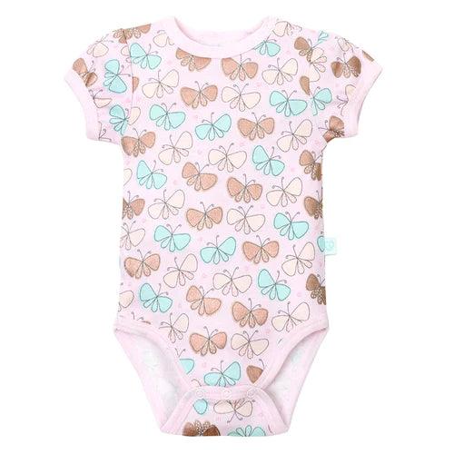 Set 2 Bodys Manga Corta Blanco Mariposa Niña 0-3M - KIDSCLUB Tienda ONLINE