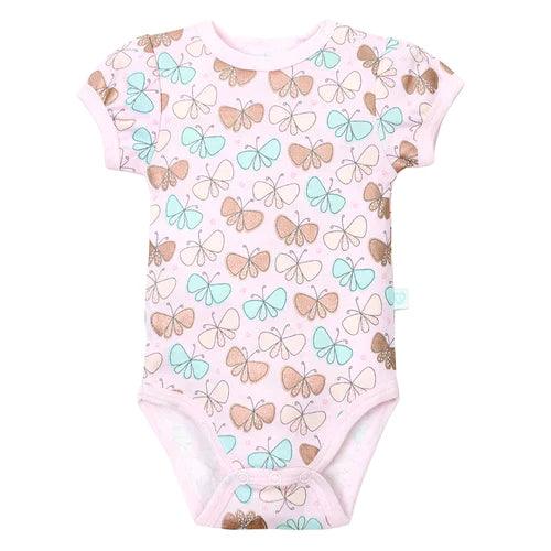 Set 2 Bodys Manga Corta Blanco Mariposa Niña 12-18M - KIDSCLUB Tienda ONLINE