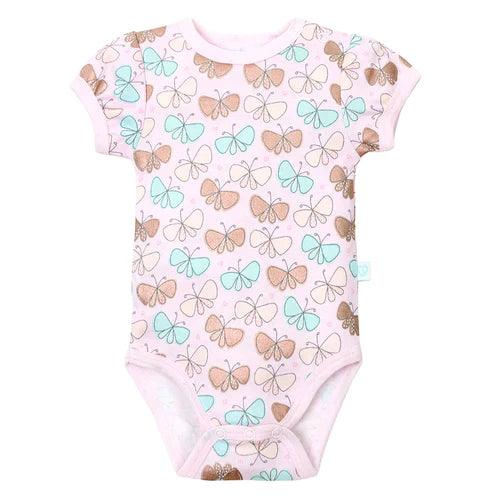 Set 2 Bodys Manga Corta Blanco Mariposa Niña 6-9M - KIDSCLUB Tienda ONLINE